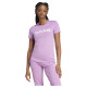 Adidas Γυναικεία κοντομάνικη μπλούζα Essentials Slim Logo Linear Tee